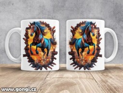 Hrnek - 0385 - Kůň v běhu 05